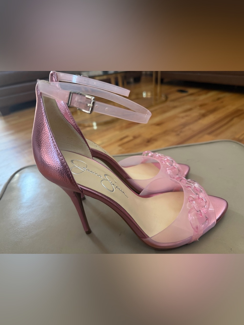 Jessica Simpson WAYRI Pink Metallic Pumps - Picture 2 of 9